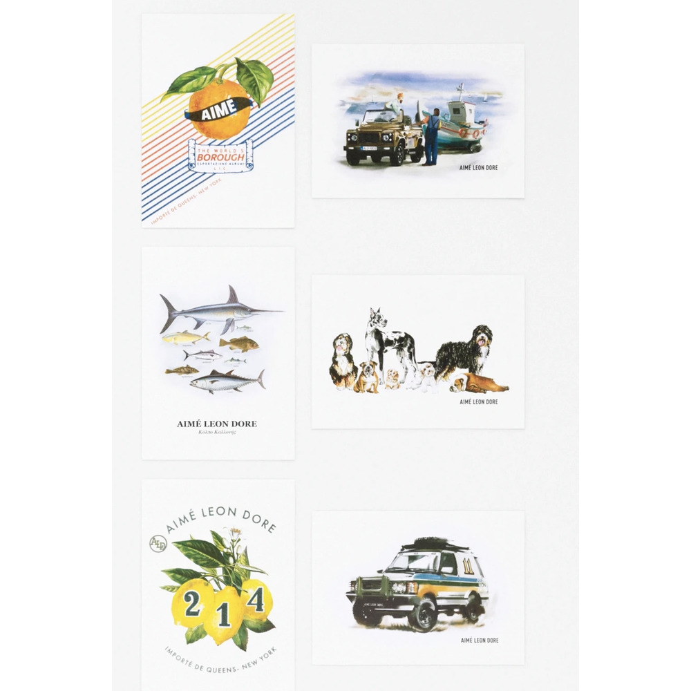 Aime Leon Dore Artistic Card Collection - Multicolor framed